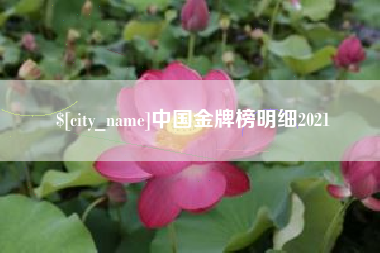 陇南中国金牌榜明细2021