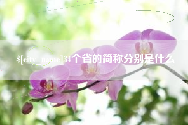 陇南34个省的简称分别是什么