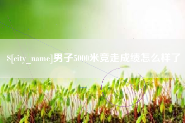 陇南男子5000米竞走成绩怎么样了