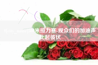 陇南500米接力赛-观众们的加油声此起彼伏