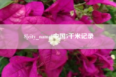 陇南中国5千米记录