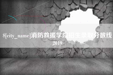 陇南消防救援学院招生录取分数线2019