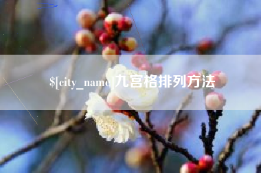 陇南九宫格排列方法