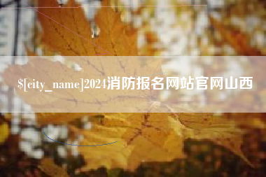 陇南2024消防报名网站官网山西
