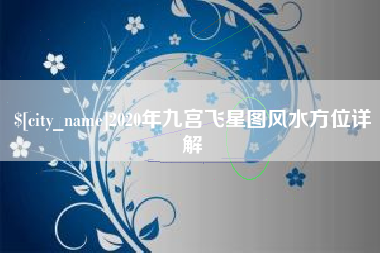 陇南2020年九宫飞星图风水方位详解
