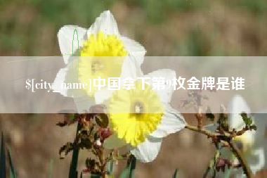 陇南中国拿下第9枚金牌是谁