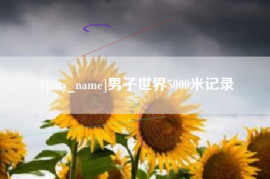 陇南男子世界5000米记录