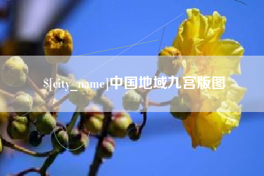 陇南中国地域九宫版图