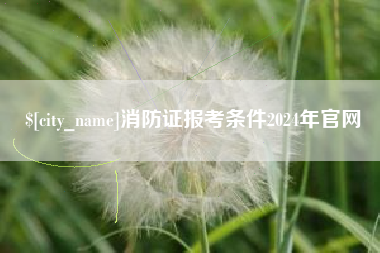 陇南消防证报考条件2024年官网