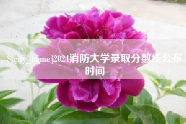 陇南2024消防大学录取分数线公布时间