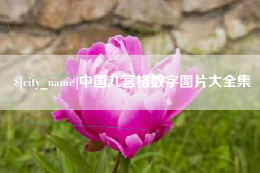 陇南中国九宫格数字图片大全集