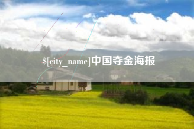 陇南中国夺金海报