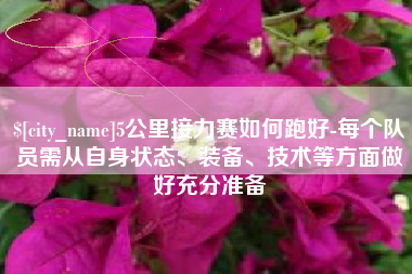 陇南5公里接力赛如何跑好-每个队员需从自身状态、装备、技术等方面做好充分准备