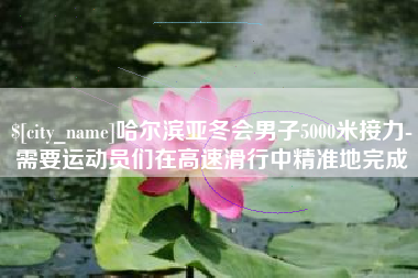 陇南哈尔滨亚冬会男子5000米接力-需要运动员们在高速滑行中精准地完成