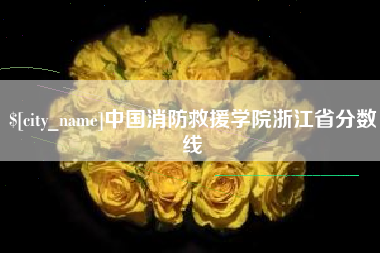陇南中国消防救援学院浙江省分数线
