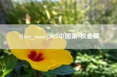 陇南2021中国第9枚金牌