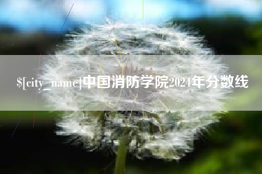 陇南中国消防学院2024年分数线