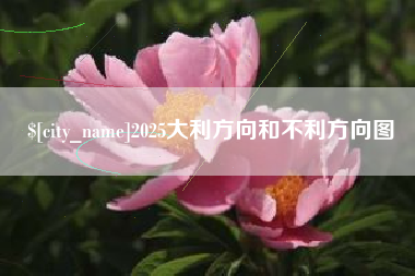 陇南2025大利方向和不利方向图