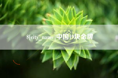陇南中国19块金牌