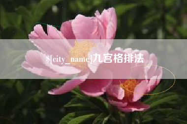 陇南九宫格排法