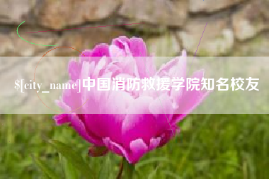 陇南中国消防救援学院知名校友