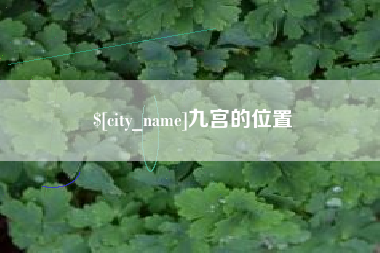 陇南九宫的位置