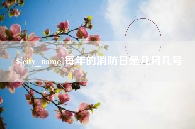 陇南每年的消防日是几月几号