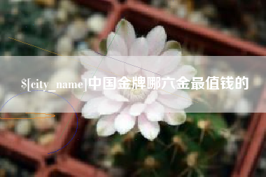 陇南中国金牌哪六金最值钱的