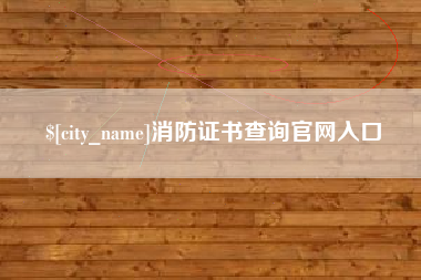 陇南消防证书查询官网入口