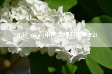 陇南中国金牌有哪些2021