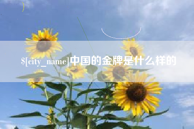 陇南中国的金牌是什么样的