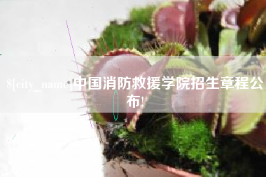 陇南中国消防救援学院招生章程公布!